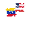 Venezuela États-Unis Drapeau Américain