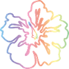 Hibiscus Rainbow Pastel
