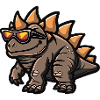 Dinosaur Stegosaurus Comic Cool