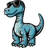 Dinosaur brontosaurus Comic Cool