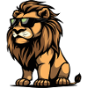 Lion Comic Cool