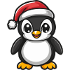 Pingouin Noël Mignon