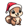 Squirrel Christmas Cute