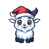 Mountain Goat Christmas Cute