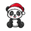 Panda Christmas Cute