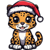 Leopard Christmas Cute