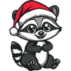 Raccoon Christmas Cute