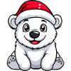 Polar Bear Christmas Cute
