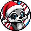 Raccoon Christmas X-Mas
