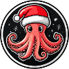 Octopus Christmas X-Mas