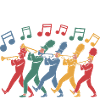 Funny design for musicians