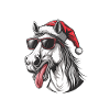 Cheval Noël Drôle