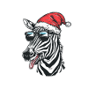 Zèbre Noël Drôle