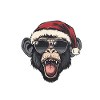Monkey Christmas Funny