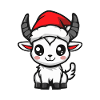 Bergziege Weihnachten