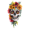 T Shirt Design Candy Skull