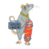Skater Rat Hip Hop Rap Skater Rat