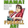 LIEGESTUHL MANN HAMBURGER FUßBALL