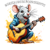 RAT GUITAR MUSICAL RAT