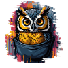 Hibou grunge
