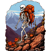 Skeletons Hiking / Mountaineer Skeleton