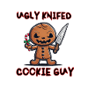 Ugly knifed cookie guy