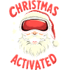 Santa Claus with ski goggles