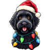 Labradoodle Santa Claus T-Shirt