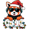Cool Red Panda - Noël