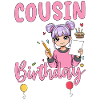 cousin de la fille d’anniversaire