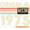 Original 1975 Vintage Vintage Birthday Retro