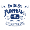 Tee tai kuole paintball lainaus vintage esteettinen logo