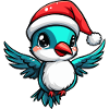 Hummingbird Bird Christmas Cute