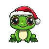 Frog Christmas Cute