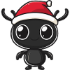 Fourmi Noël mignon