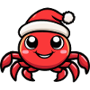 Crab Crab Christmas Cute