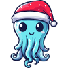 Méduse Noël mignon