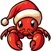 Lobster Crab Christmas Cute