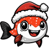 Piranha Poisson Noël Mignon