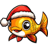 Goldfish Christmas Cute