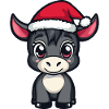 Donkey Christmas Cute