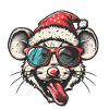 Mouse Christmas Funny