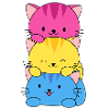 Bandiera pansessuale Gatti LGBT Gay