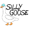 silly goose with funny hat