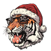 Tiger Christmas Funny