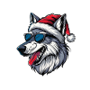 Wolf Christmas Funny