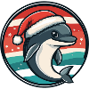 Dolphin Christmas X-Mas