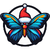 Butterfly Christmas X-Mas