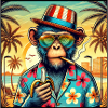 Singe de plage