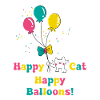 Happy Cat Happy Baloons